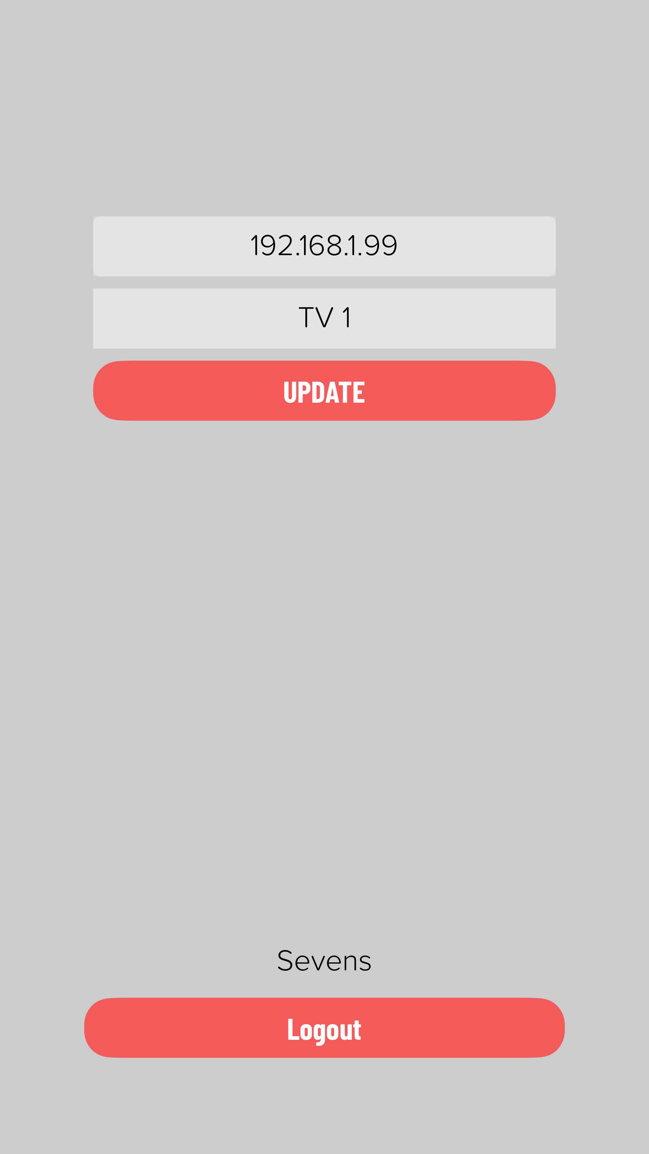 Reset Fitness TV App settings screen